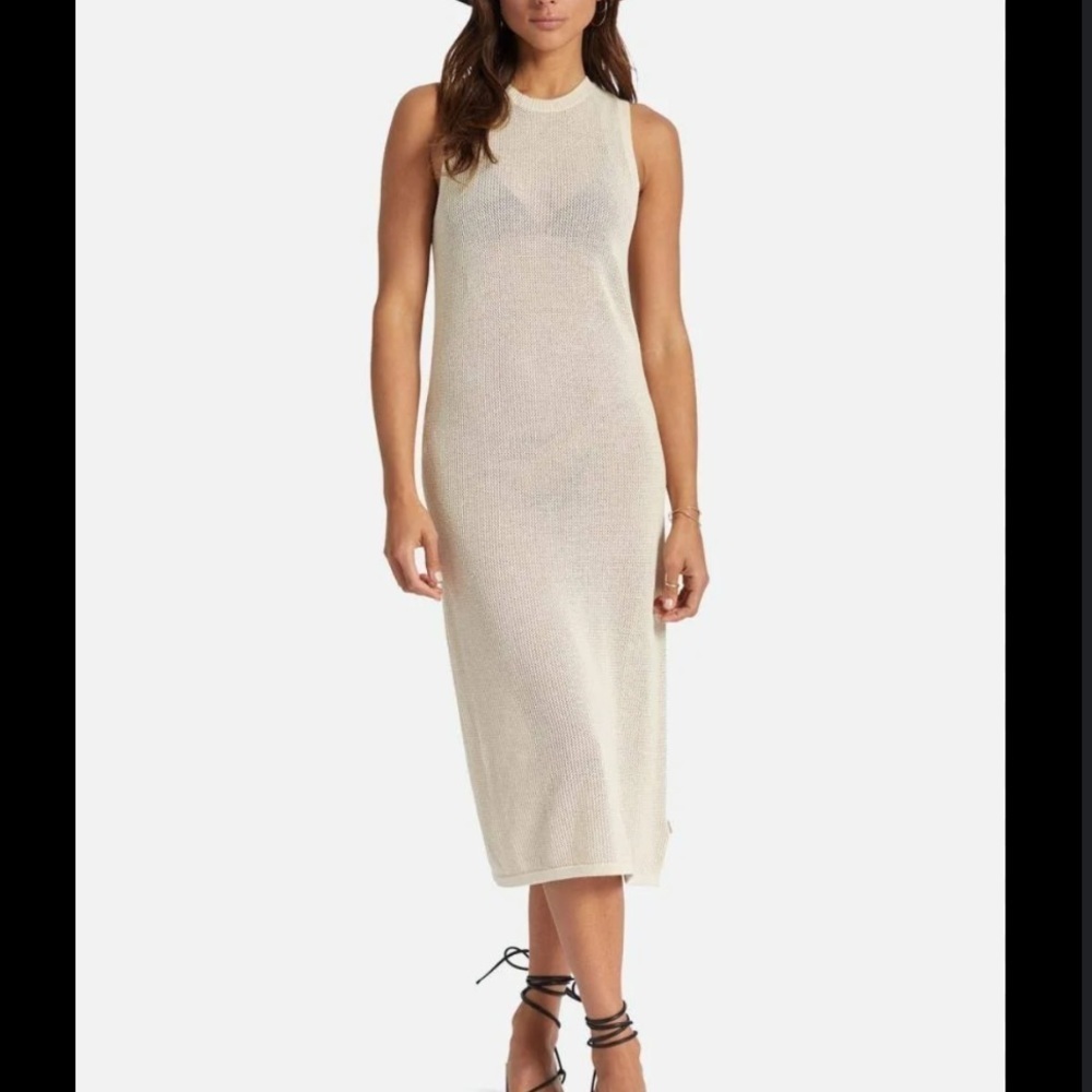 Brixton Aruba Dress Mesh Cotton Comfort Dress Women's Size L NWT